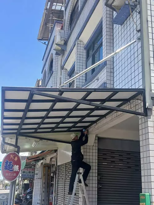 萬丹鄉住宅:鋁鋼塑採光罩-屏東採光罩
